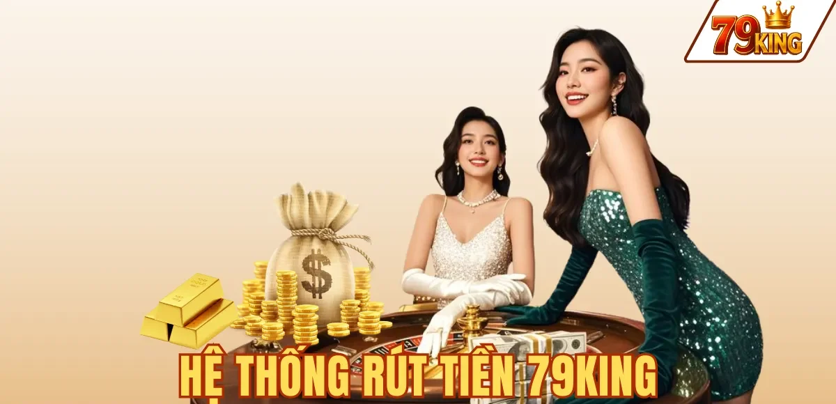 Rút tiền 79king 5 Hệ thống rút tiền 79KING tự động xử lý 1-5 phút giờ vàng