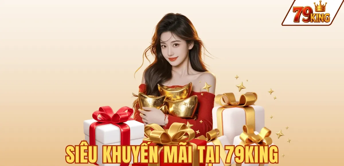 Chương trình khuyến mãi 79KING với Welcome 100% turnover x15 chuẩn ngành